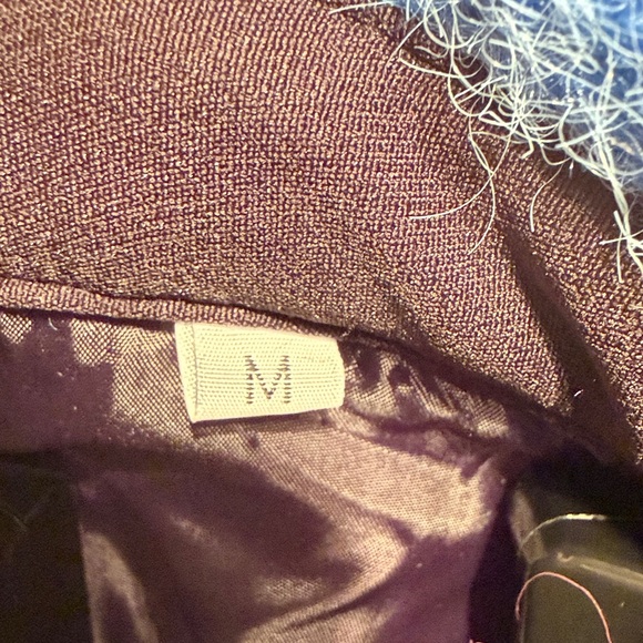 Blue marled snap jacket with breast pockets, fully lined women’s size medium NEW - Picture 6 of 7